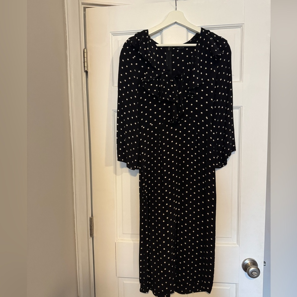 Topshop Polkadot Midi Dress